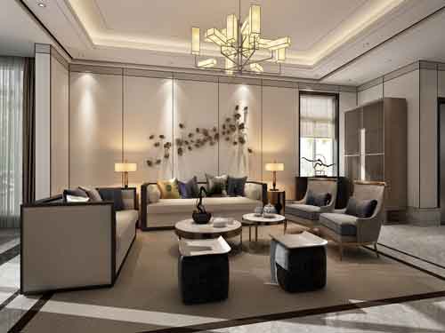 共享花園380平米新中式裝修效果圖 共享花園380平米新中式裝修效果圖