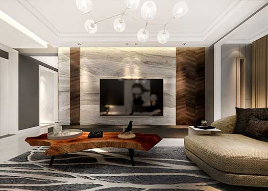 濱河壹號160平米現代簡約風格效果圖