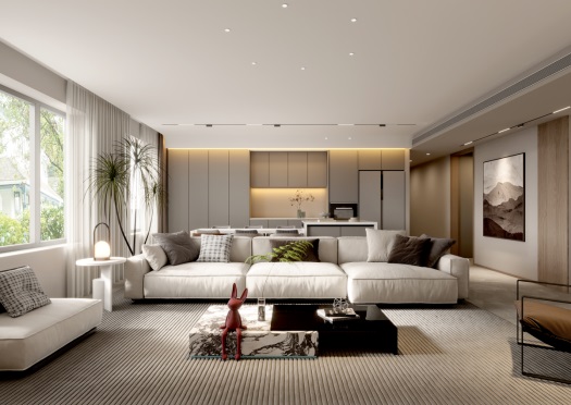 世茂·鉑悅府170平米現(xiàn)代效果圖 世茂·鉑悅府170平米現(xiàn)代效果圖