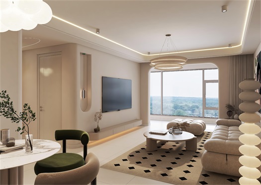 中海世家113㎡奶油風裝修效果圖 中海世家113㎡奶油風裝修效果圖