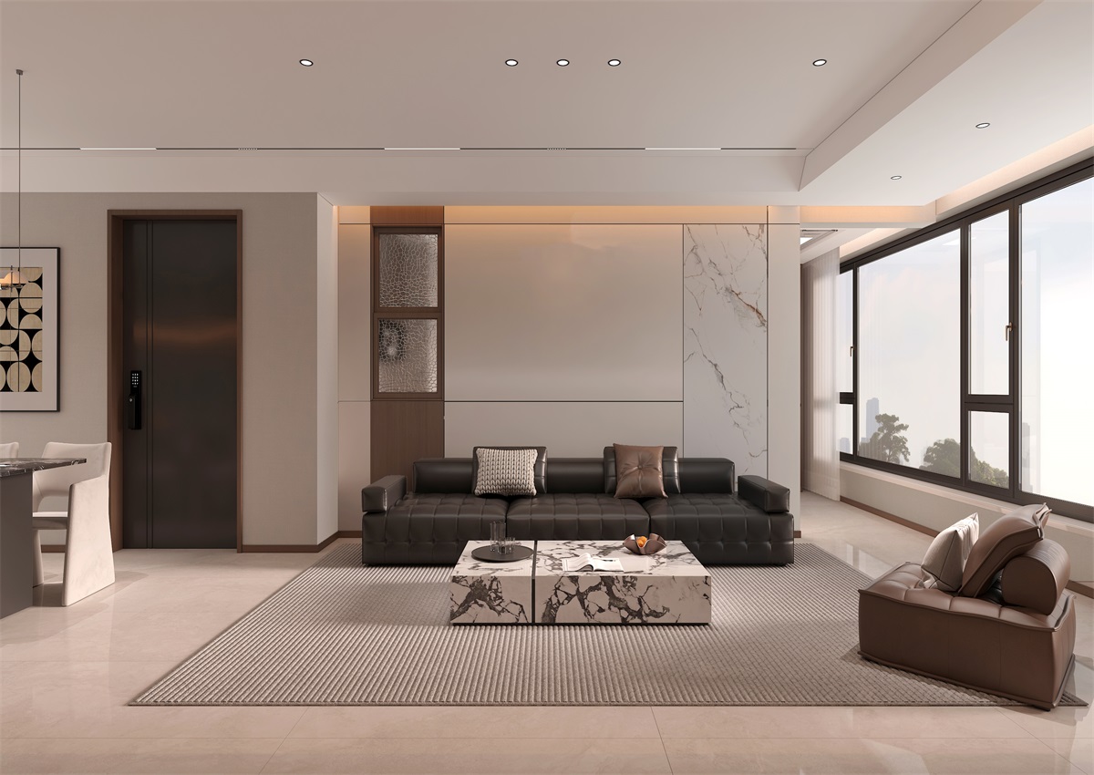 玉庭華府131㎡ | 現(xiàn)代意式+美拉德色系，濃郁棕調的電影氛圍直接封神！