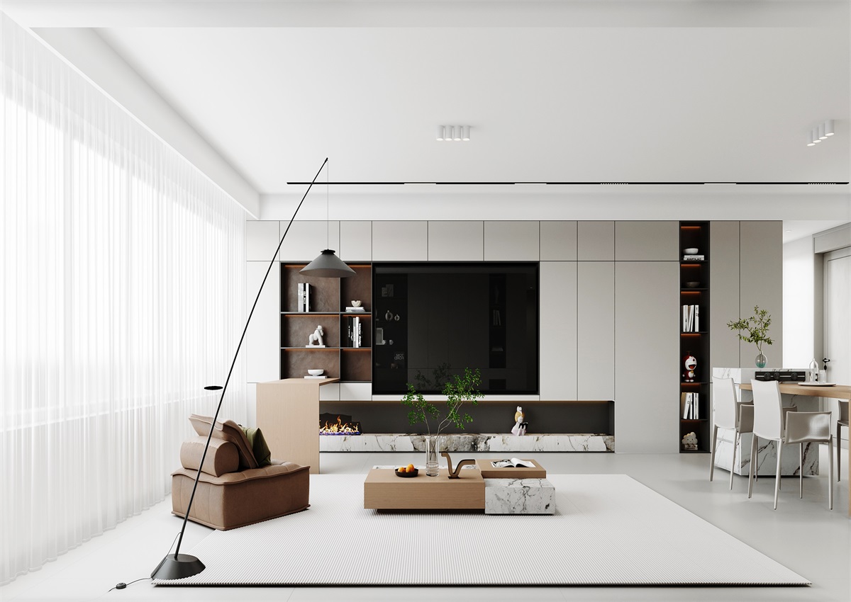 中海華樾143㎡ | 三口之家的極簡(jiǎn)主義，審美+功能雙雙在線(xiàn)！