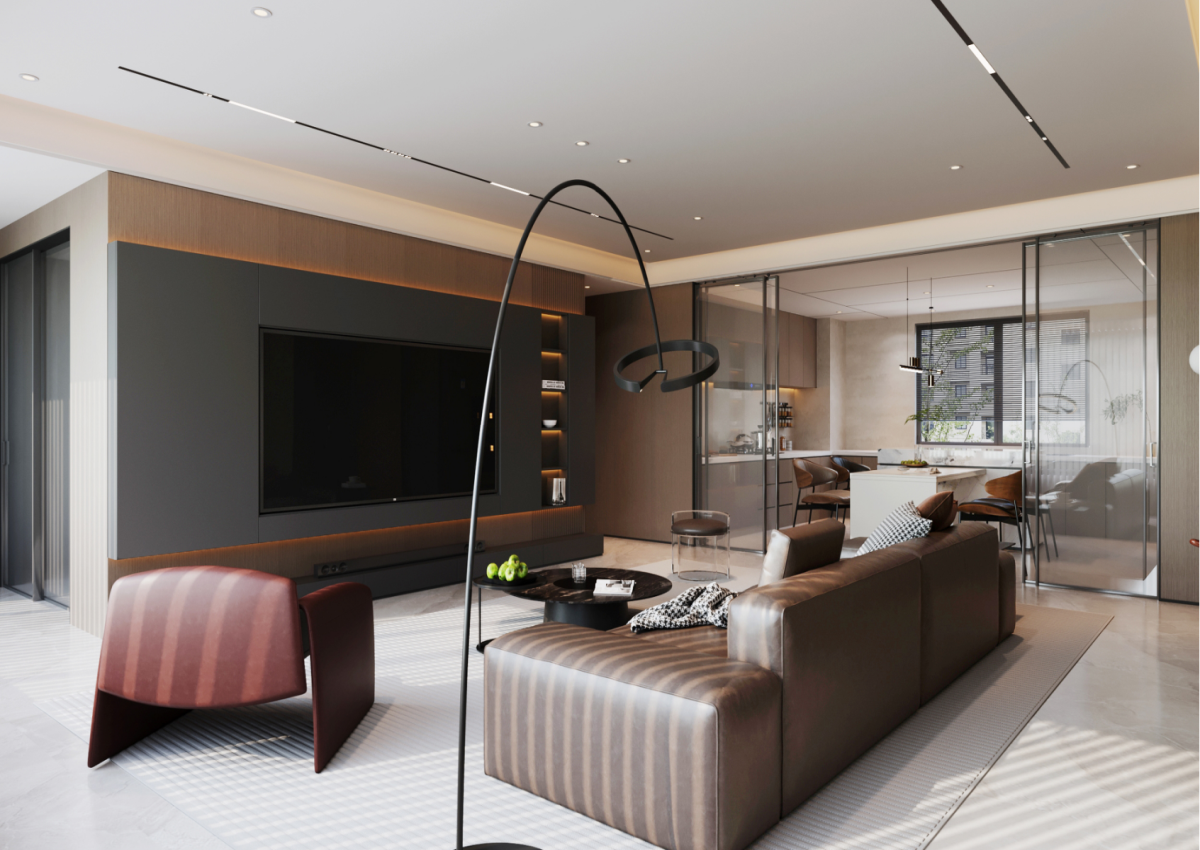 星耀閱海169㎡ | 驚艷！黑棕色系的意式極簡(jiǎn)不顯壓抑反而通透敞亮？！