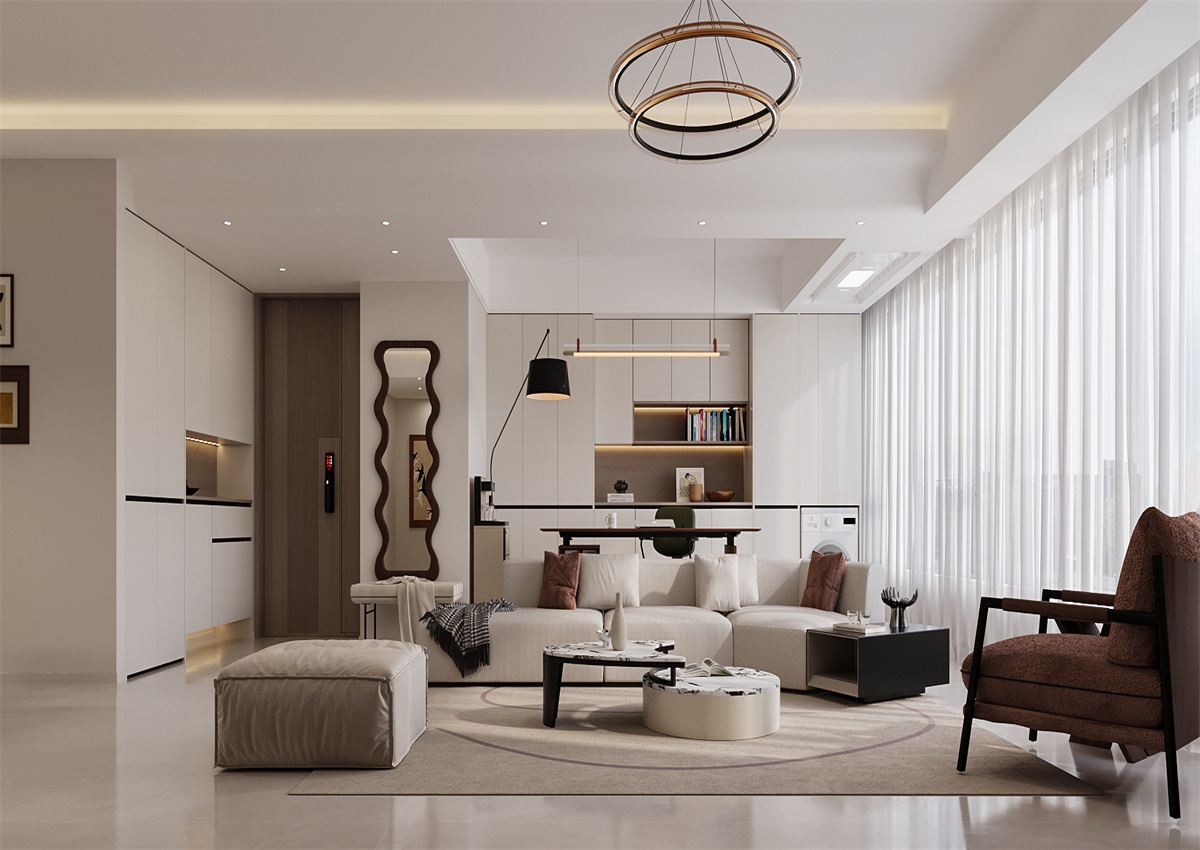 中海尚學(xué)府135㎡ | 為什么都喜歡奶油風(fēng)？看完她家我知道了