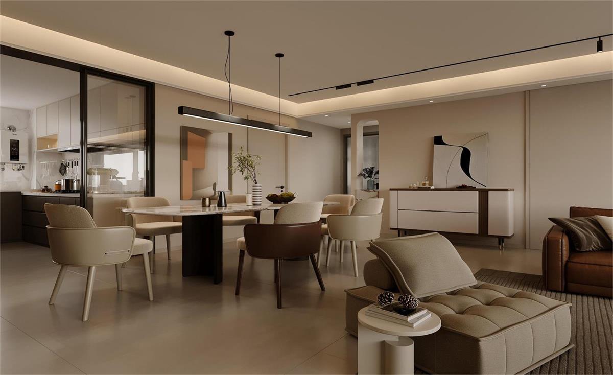 中海華樾 | 現(xiàn)在裝修都內(nèi)卷成這樣了？！從玄關(guān)就開始美哭的143㎡現(xiàn)代風