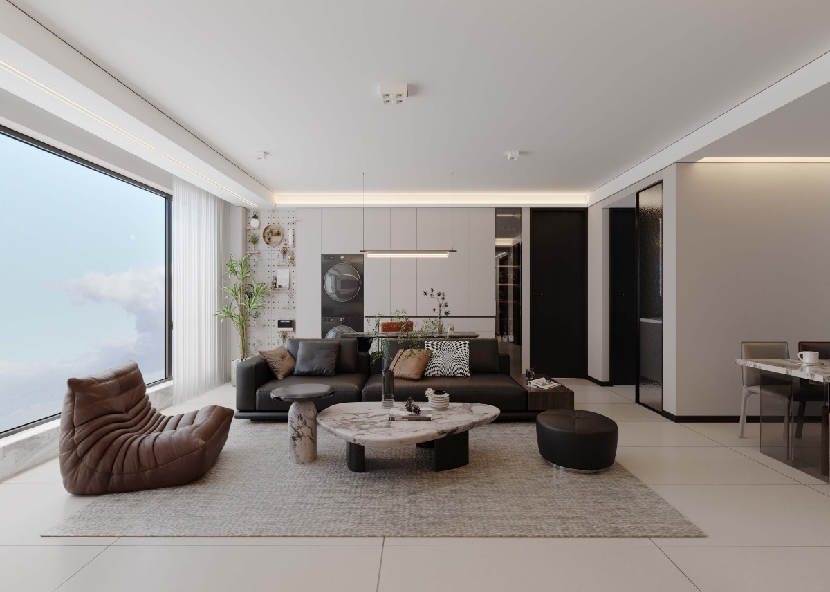 光耀上院128㎡ | 高效“去班味”的舒適現(xiàn)代風(fēng)！開(kāi)啟治愈系慢生活~