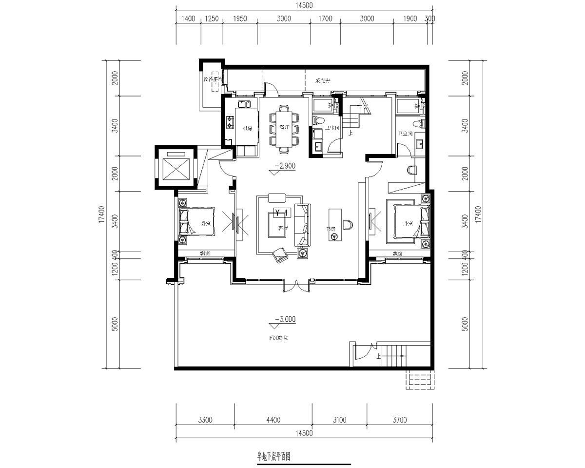 原始半層平面圖 原始半層平面圖